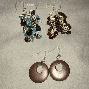 3 pairs of Earrings. Bundle and save!